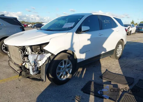 2022 Chevrolet Equinox Fwd Lt z USA, uszkodzony, nr VIN 3GNAXKEVXNL224023